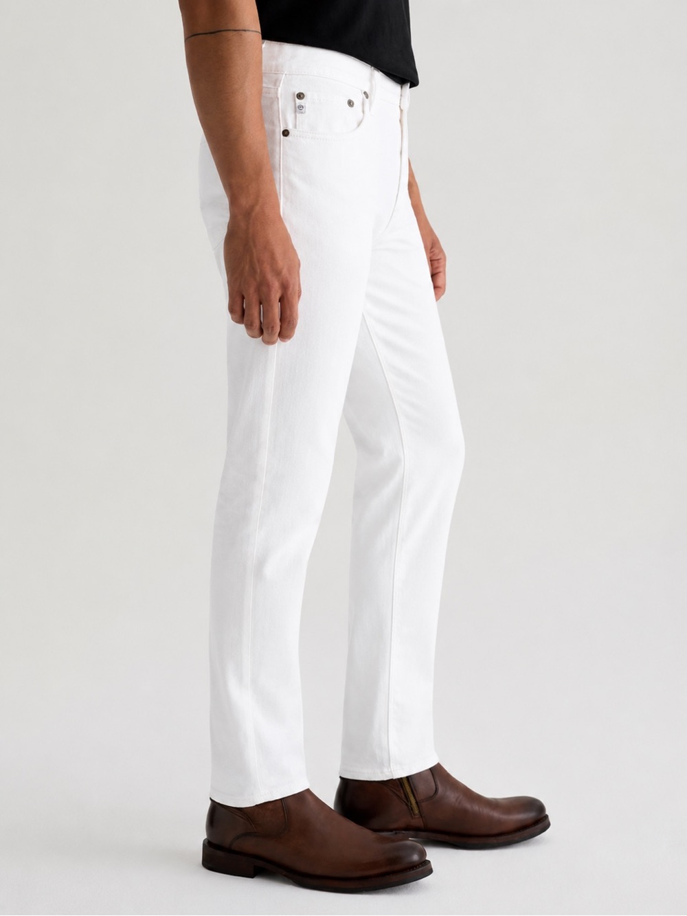 Ag Adriano Goldschmied White Slim Men's Jeans